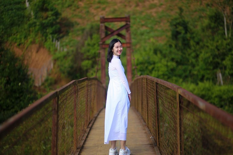 And this is another lovely suspension bridge located in Mang Canh village, Kon Plong district.