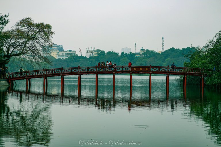 And this is Sword Lake, it is considered the heart of Hanoi Capital. It is located in the heart of Hanoi and it is also the focus of cultural, art and entertainment activities.