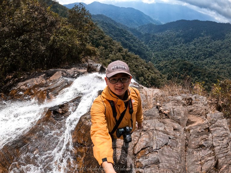 I was standing on top of the 300m high Do Quyen Waterfall in Bach Ma National Park, Hue.
