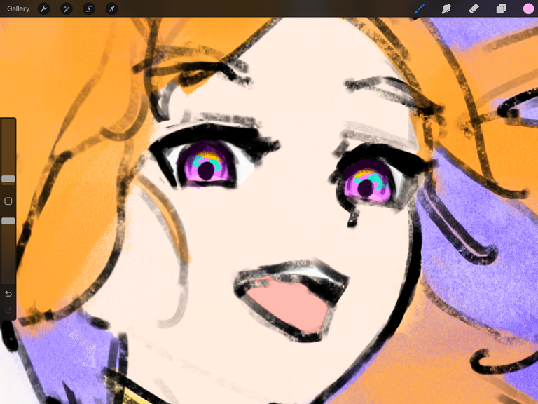 I love how the eyes turned out; it’s so colorful!