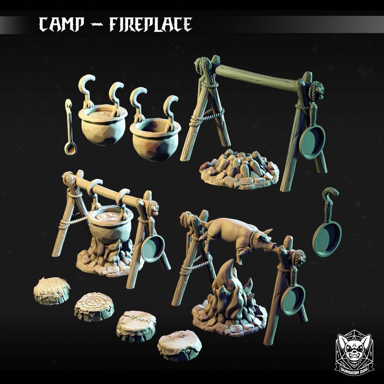 TERRAIN CAMP FIREPLACE [DEU/ENG]