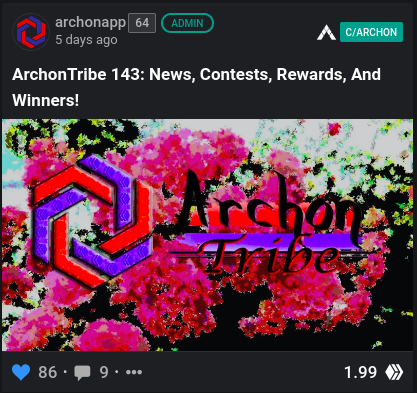 ARCHON project - as it stands