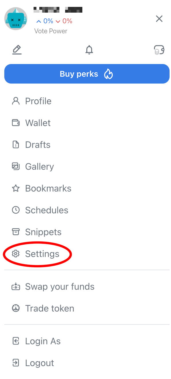 Settings