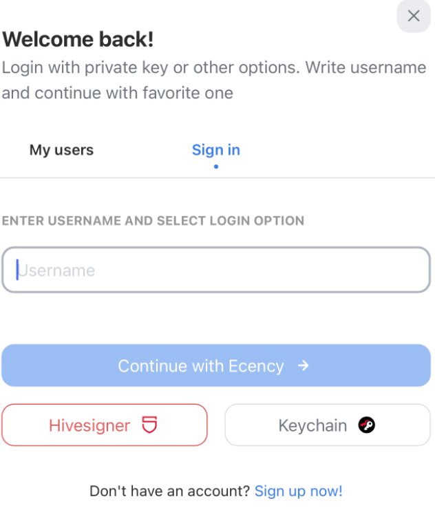Login with Keychain