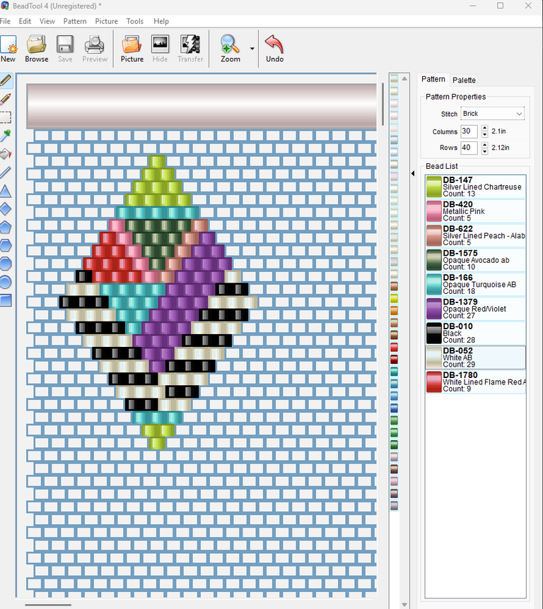 Zarcillo rombo colores patron.png