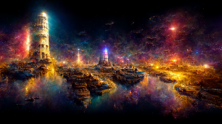 Ed_Privat_Tower_of_babel_in_the_galaxy_spaceship_harbour_planet_c6e4f957-c3ef-4cfa-b061-591734a499e2.png