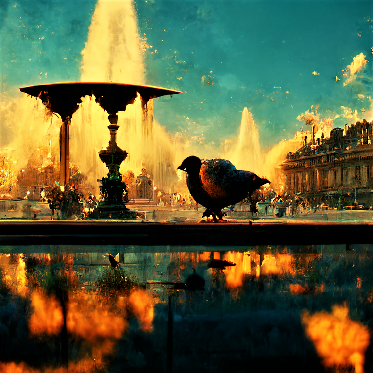 Ed_Privat_Pigeons_eating_bread_crumbs_near_a_fountain_Metro_Ode_4d5e659b-193b-4c3a-8448-73b0d4f60931.png