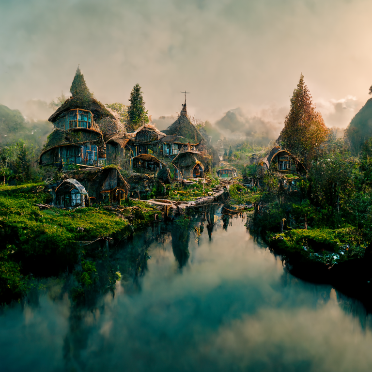 Ed_Privat_An_Elvish_village_with_a_river_and_trees_mythical_dre_cf00f67f-65f4-4faf-8fe8-f859ca495b71.png