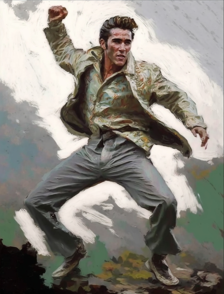 Style_Claude_Monet_full-body_Elvis_Presley_dynamic_p_514cfe0b-5f95-4602-be56-562a089e26f4.png