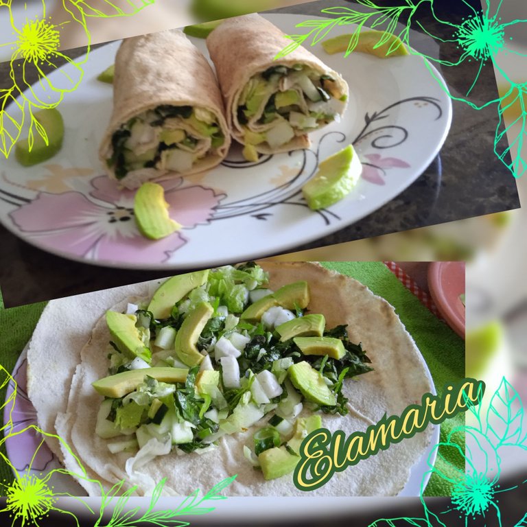 ✨✨My vegan lunch on a very particular day🤗. Arabic Bread Roll with a very nutritious salad.✨✨. [Eng][Esp]