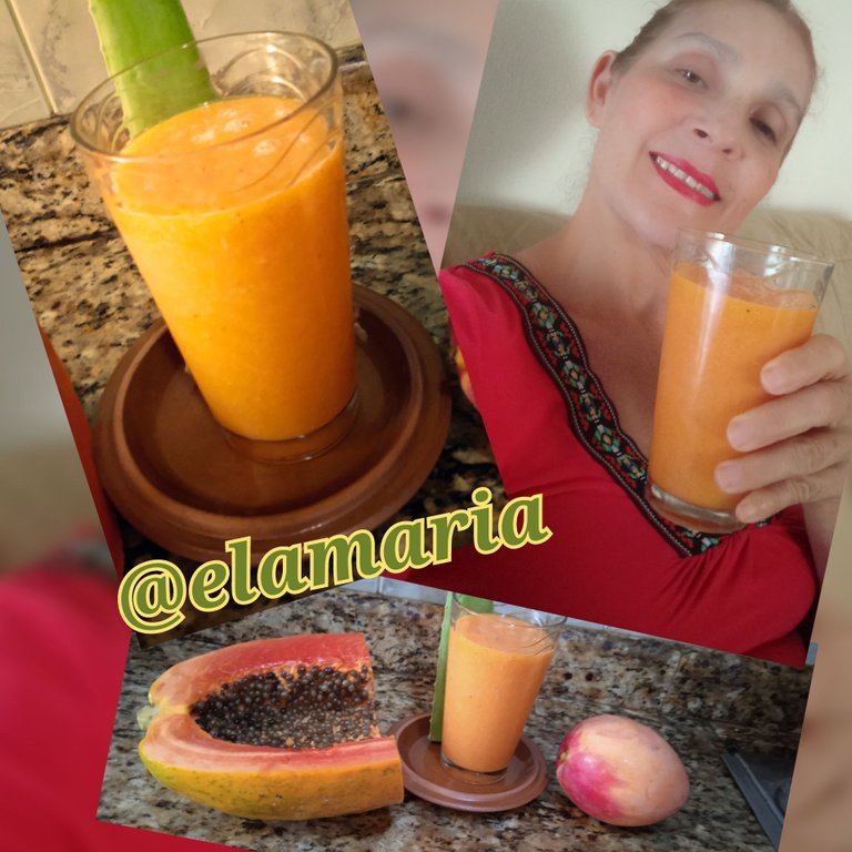 ✨🌼A powerful and effective smoothie with Papaya, Aloe Vera and Mango🌼✨. [Eng][Esp]