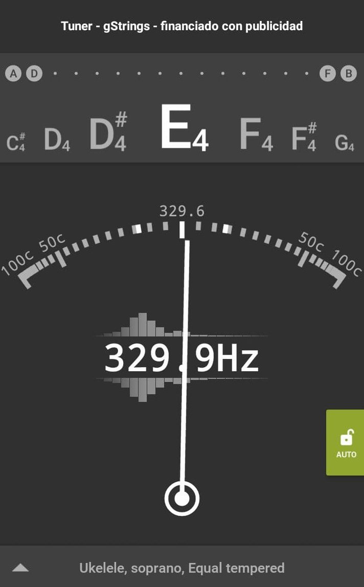 GString Tuner, Nota E 4ta. Octava