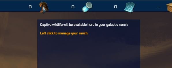 The 'Galactic Ranch' access displayed in the previous month will show how many wildlife you have captured.