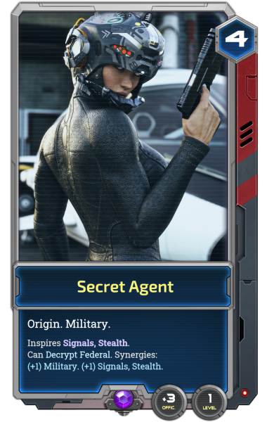 The Secret Agent is one of our seven playable Alpha Origins.
