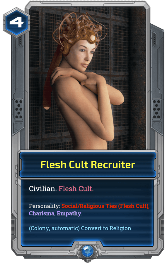 The Recruiter can be used in Evacuation to recruit citizens to your spaceship.