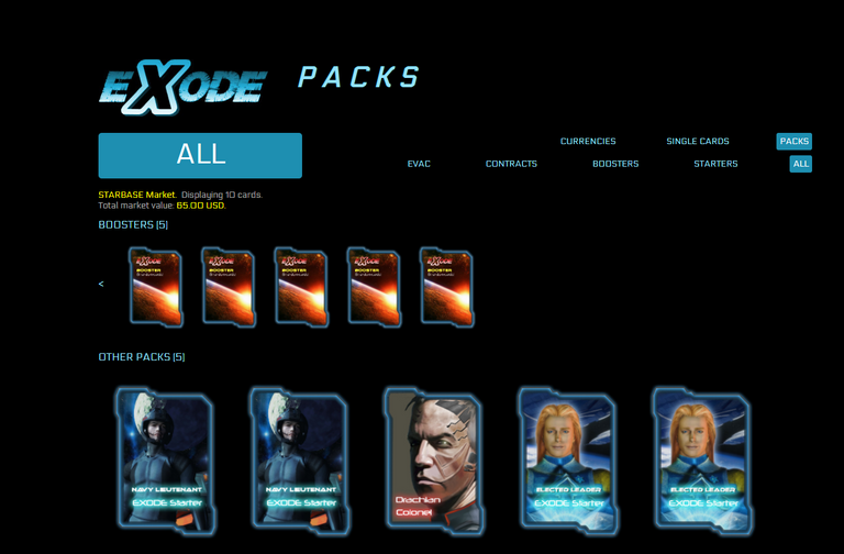 The Asset Collection displays the packs you purchased.