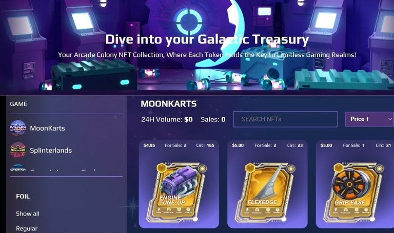 Tokens Acquisition in MoonKart Game.