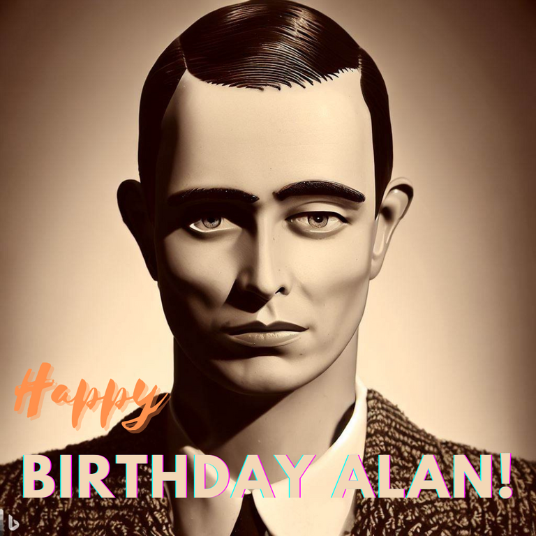 Retrato sepia en 1er plano de Alan Turing, by DALL-E