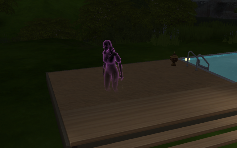 My sims turned into a ghost.