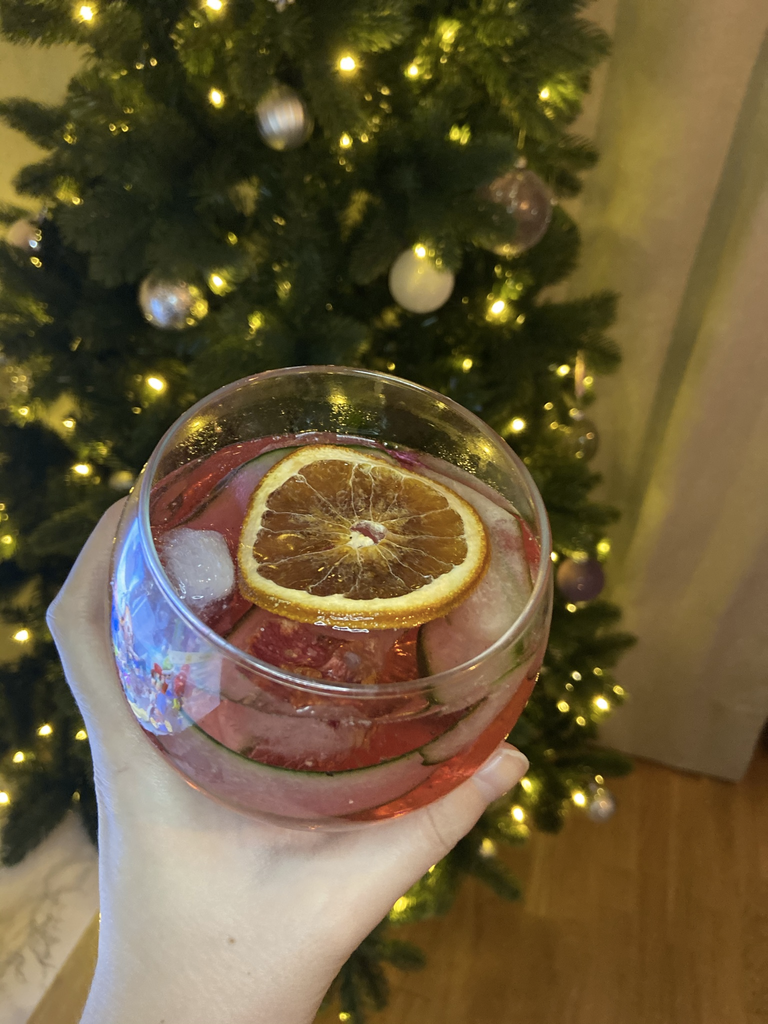 Last years xmas drink. Gin and Tonic with Norwegian xmas soda