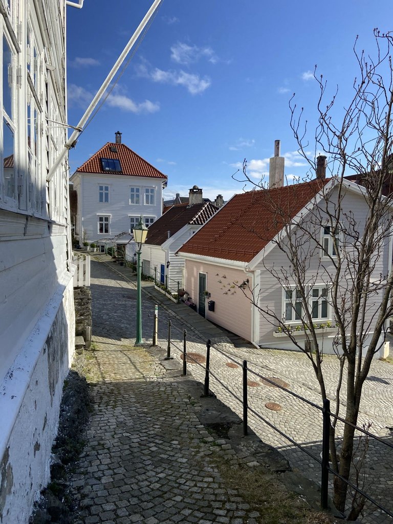 A cute light pink house