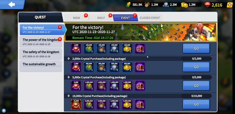 League of Kingdoms when to buy crystals.png