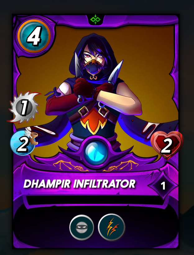DHAMPIR INFILTRATOR Splinterlands card screenshot.png