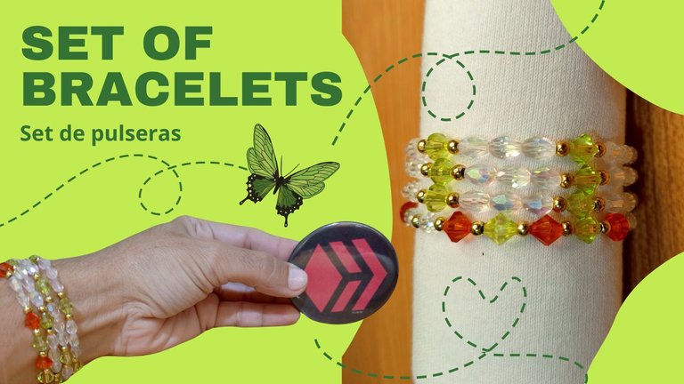 DIY: Set of bracelets / Set de pulseras  (Esp/Eng)