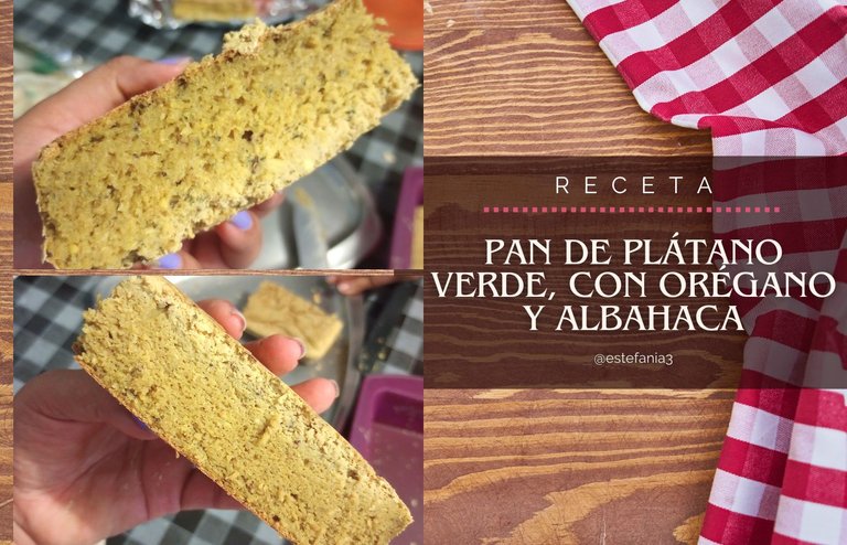Receta: Pan de plátano verde, con orégano y albahaca || Recipe: Green Plantain Bread with Oregano and Basil ♥