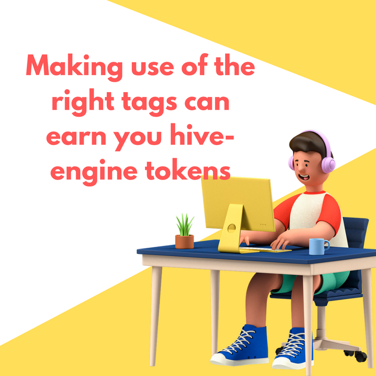 Making use of the right tags can earn you hive-engine tokens 