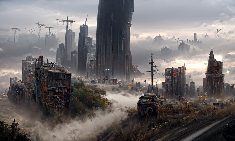 Post Apocalyptic City generative art by eve66.png