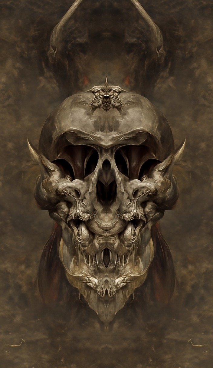 digital paintings of  demon skull by eve66 generative art DD5.2.jpg