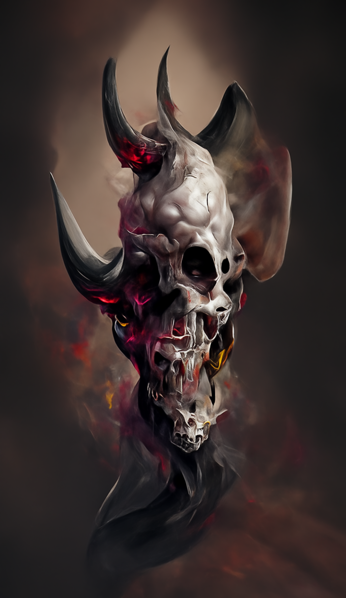 digital paintings of  demon skull by eve66 generative art DD5.2.jpg.png