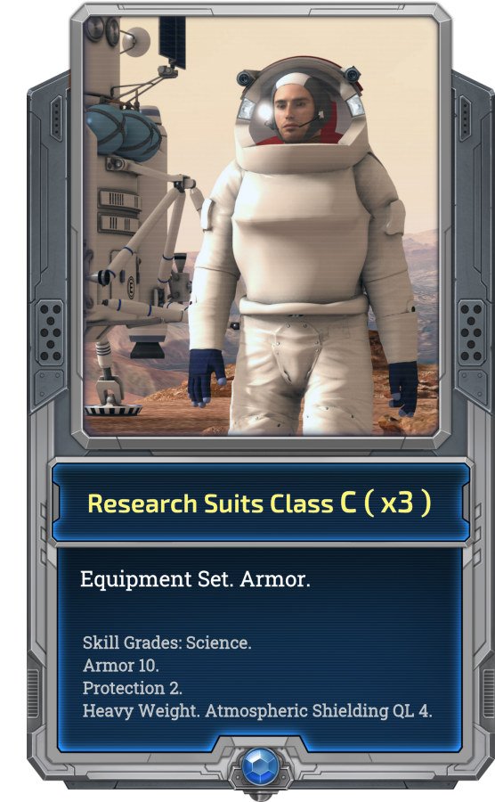 Research Suits are great equipments for exploring toxic areas.