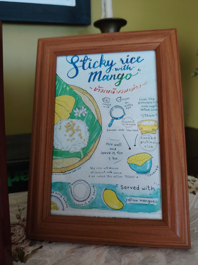 Sticky rice with mango—our sweetest ending.