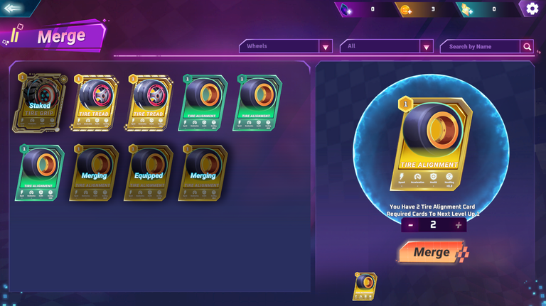 Merge and Upgrade Your Cards in Moon Karts 