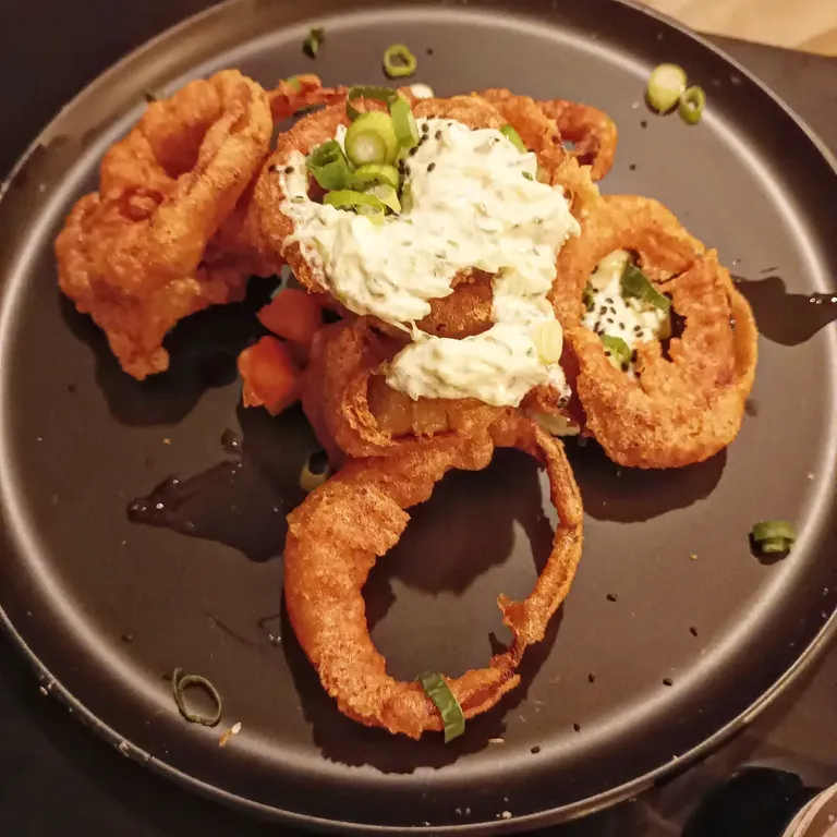 First course:  Onion bhaji