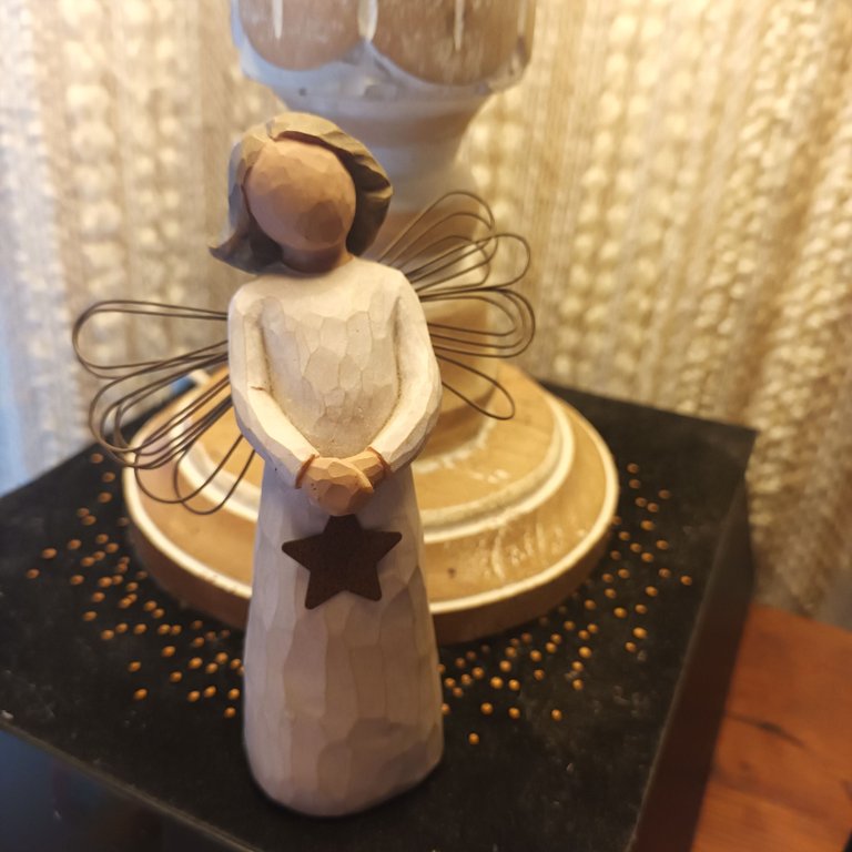 An angel gift from another angel after The Husband died.  She sits next to me every evening