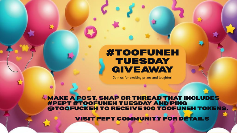 PEPT TooFuneh  Tuesday Giveaway #1