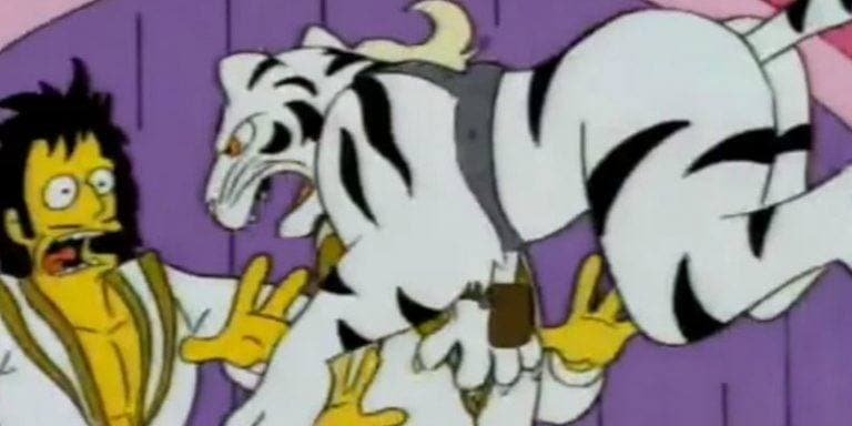 The Simpsons episode 91 Siegfried Roy White Tiger attack.jpg