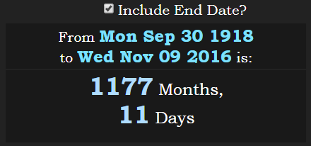 From Ingersol Lockwood death to Donald Trump first day after election are 1177m 11d 117711.PNG