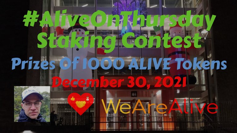 #AliveOnThursday Staking Contest - Prizes Of 1000 ALIVE Tokens - December 30, 2021