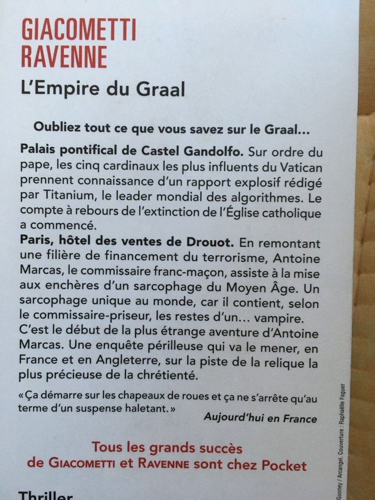 livre Giacometti Ravenne L'Empire du Graal dos.jpg