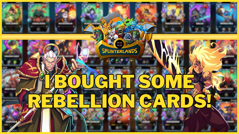 Splinterlands - I bought some Rebellion Cards: Chaos Animator, Lord Thanalor, Torch Vizier, Albahoo Forester [ENG/DE]