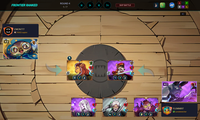 Click on the picture to replay the battle