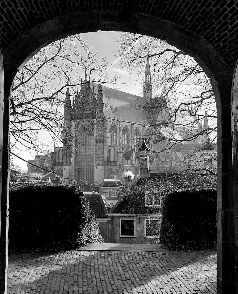 The Fortified Hill of Leiden in B&W