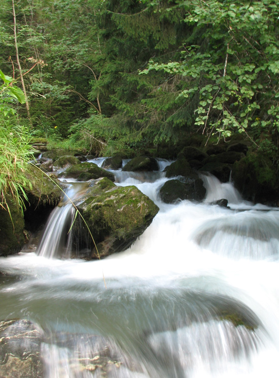 A collection of photographs from different waterfalls 