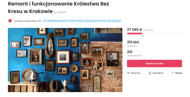 Screenshot_20201125 Remont i funkcjonowanie Królestwa Bez Kresu w Krakowie zrzutka pl.png