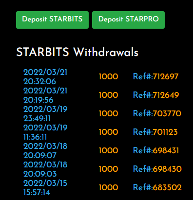 7K Starbits in total (before)