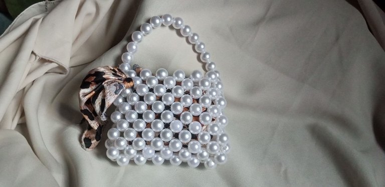A Mini Square Beaded Bag